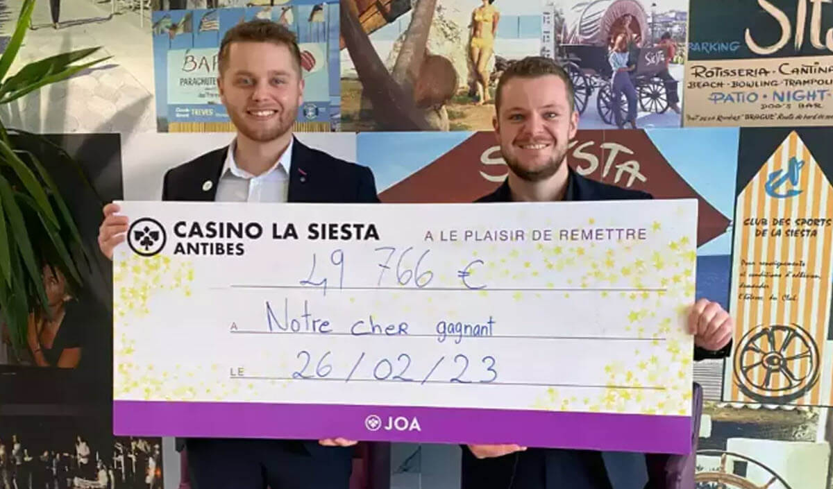 Casino JOA d’Antibes : il décroche 3 jackpots le même jour pour plus de 85 000€ de gains !
