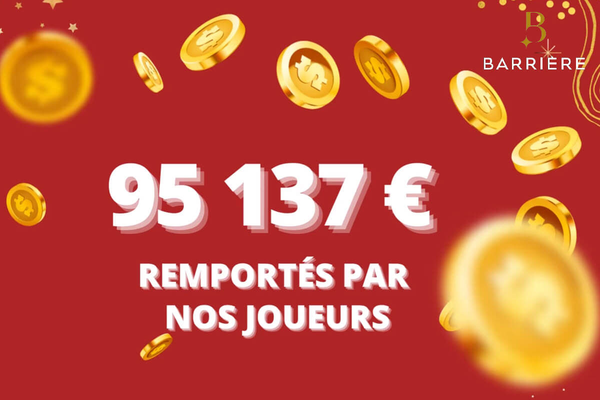 Casino Barrière du Cap d’Agde : 95 137 € raflé au jackpot progressif par 2 amis !